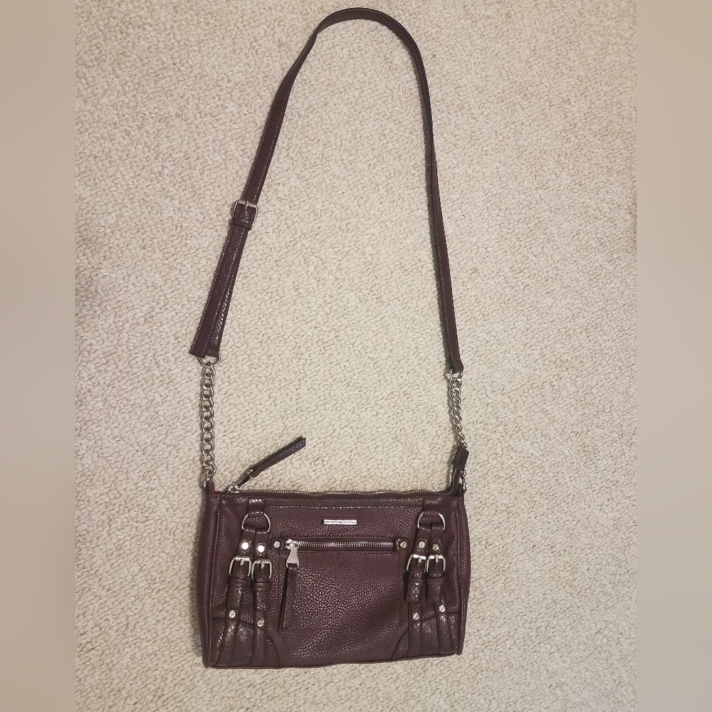 Dana Buchman Crossbody Burgundy Purse/Hand Bag